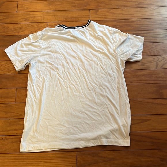 Nike Top Womens Medium White Red Tee USA Patriotic Short Sleeves - Picture 6 of 6